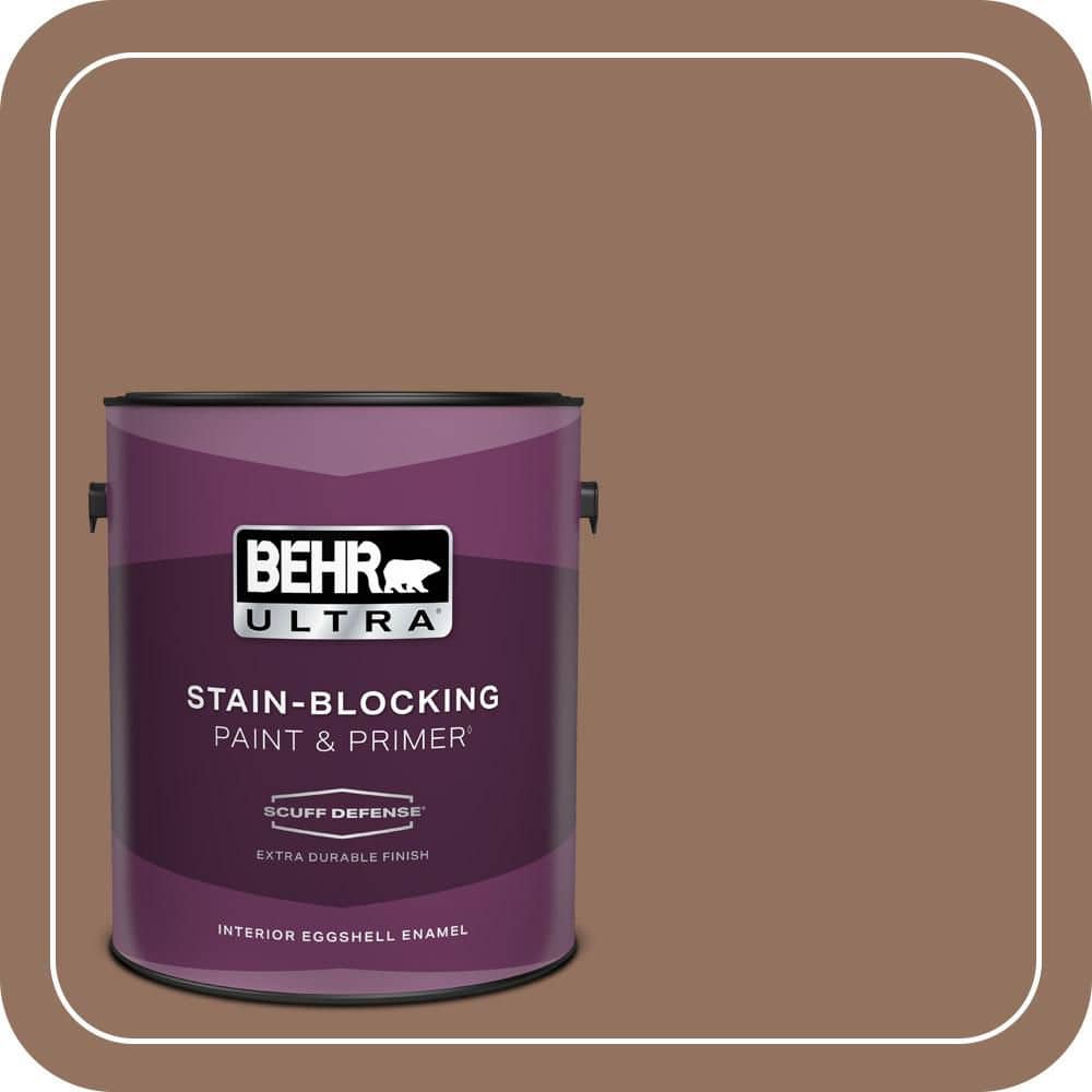 1 gal. #BXC-84 Corral Brown Extra Durable Eggshell Enamel Interior Paint & Primer price history on PriceWatchPro