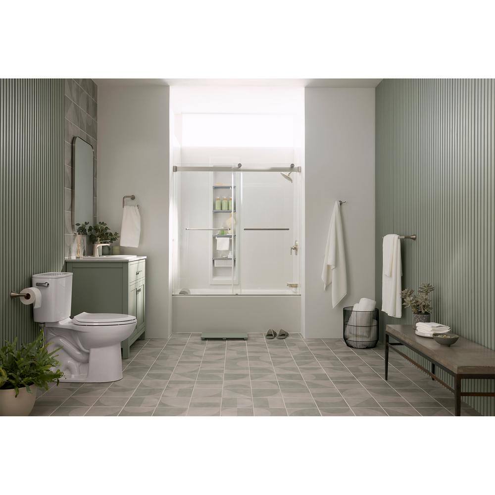 Brushed Nickel Modern Wall Mount Toilet Paper Holder