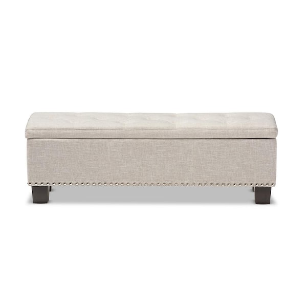 Baxton Studio Hannah Beige Bench