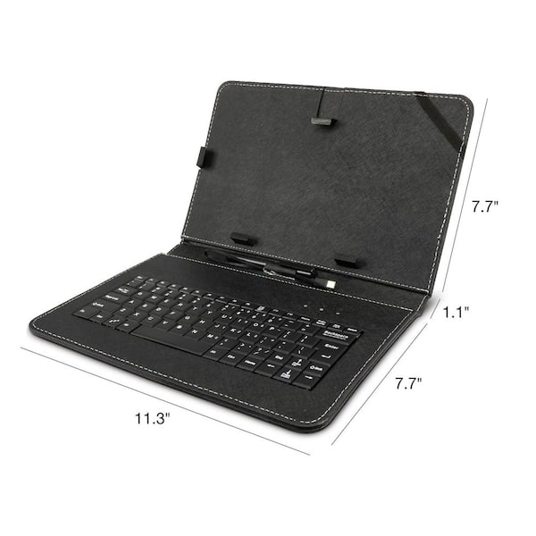 Zeki 10-inch Tablet Case with 80-key Keyboard, Windows/Android/iOS