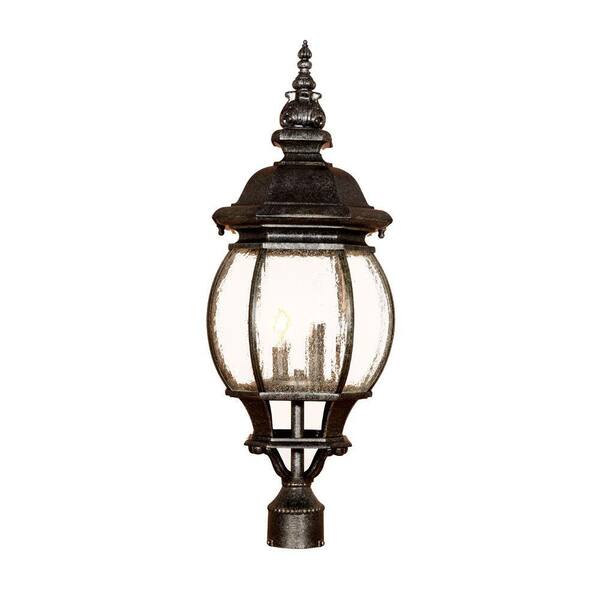 Acclaim Lighting Chateau Collection 4-Light Post-Mount Outdoor Stone Light Fixture