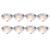 Commercial Electric 13 in. 2-Light Brushed Nickel Flush Mount (8-Pack) EFG8012A-BN-8PK