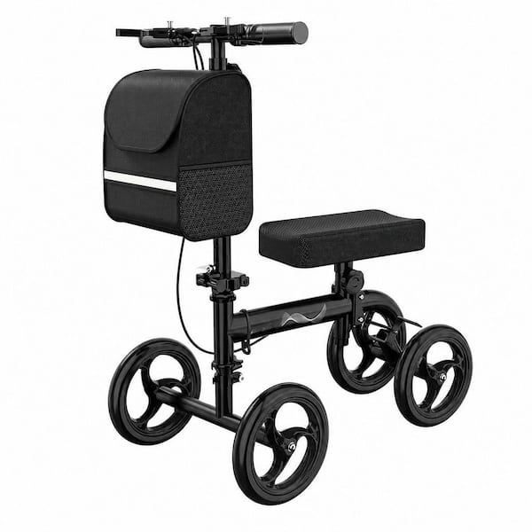 Premium Knee Scooter for Foot Surgery, Foldable and Steerable Knee Walker with Dual Brakes, Medical Knee Scooter