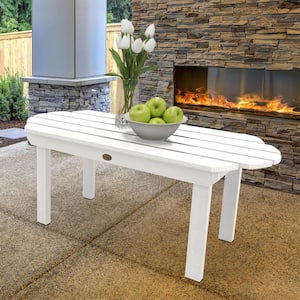 Classic Westport White Rectangular Recycled Plastic Outdoor Coffee Table