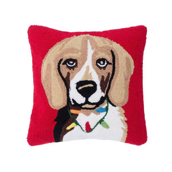 C&F Home Beagle Red Pillow 18 in. x 18 in.