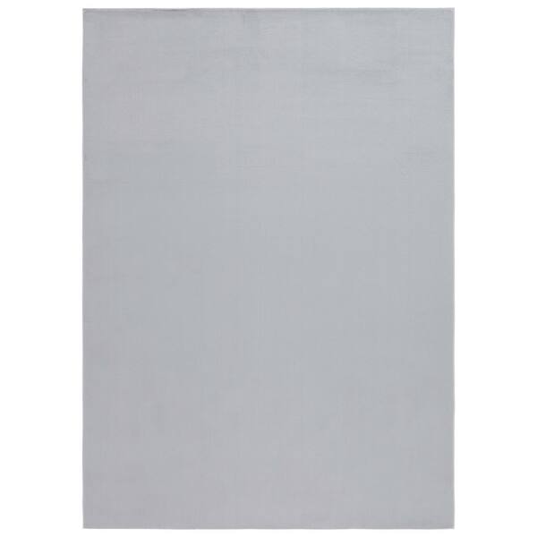 SAFAVIEH Faux Rabbit Fur Gray 5 ft. x 7 ft. Solid Flokati Area Rug