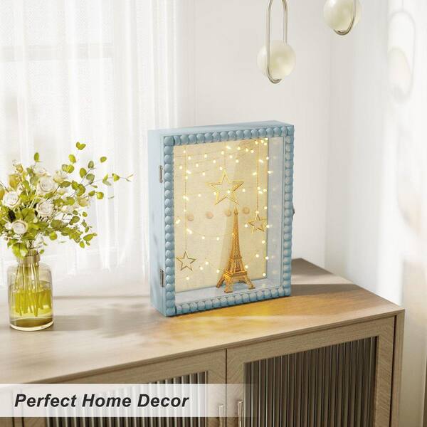 Blue 11 in. x 14 in. Wood Shadow Box TN0029 - The Home Depot