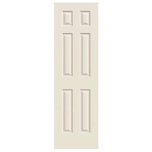 24 in. x 80 in. 6 Panel Colonist Primed Textured Molded Composite MDF Interior Door Slab