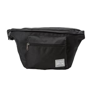 Black Over-sized Canvas Waist-Pack