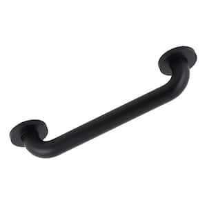 Silver Sage 12 in. x 1-1/4 in. Grab Bar in Matte Black