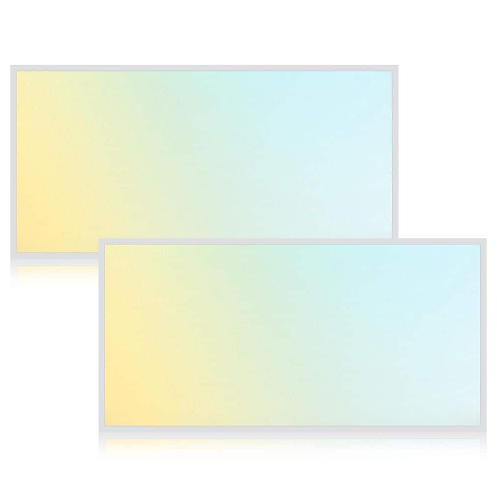 50-Watt 2x4 FT Integrated LED Backlit Panel Light, 3000K-6500K, 2500-6250LM, Dimmable, DLC Premium, ETL Listed 2 Pack price history on PriceWatchPro