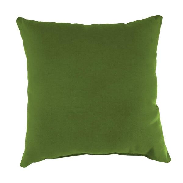 Jordan Manufacturing Sunbrella Spectrum Cilantro Square Outdoor Throw Pillow