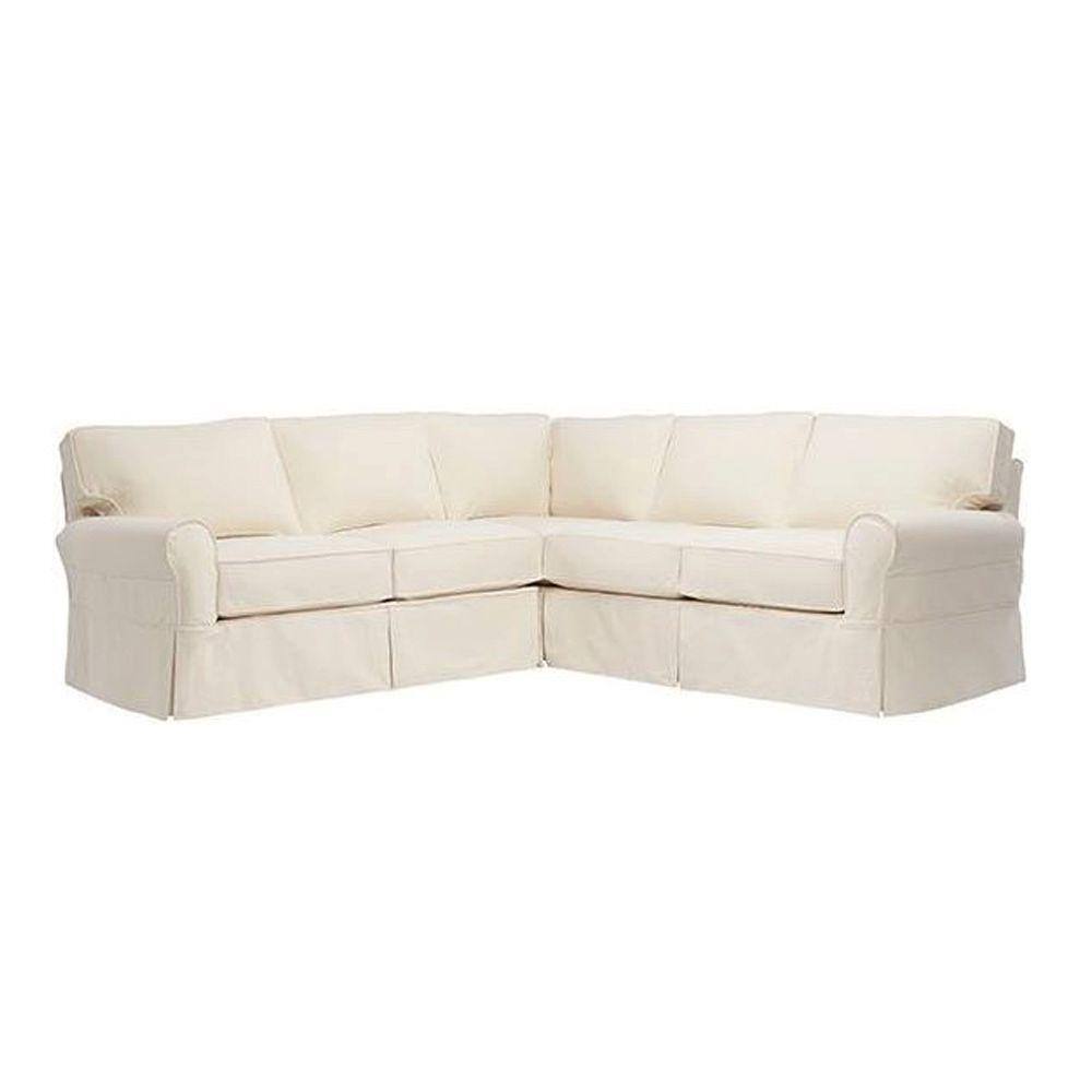 Home Decorators Collection Mayfair 2 Piece Classic Natural Microfiber 4 Seater L Shaped Sectional Sofa With Removable Cushions 9692 30 Raf Sofa The Home Depot