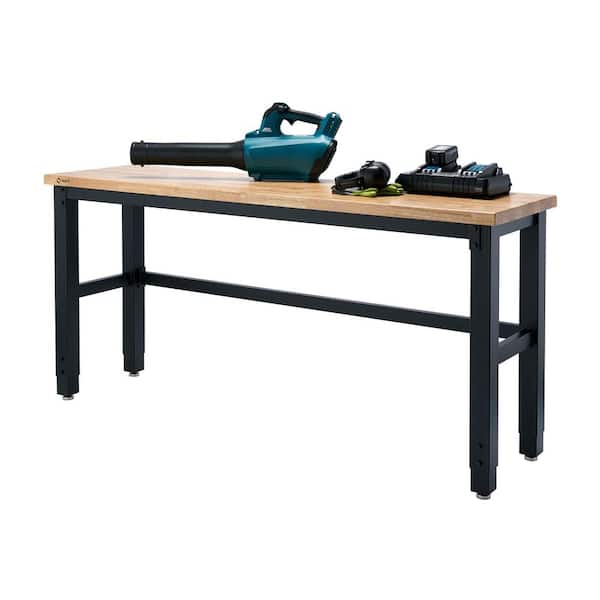 TRINITY 6 ft. W x 19 in. D TRINITY Wood Top Work Table TSC 7202 The Home Depot