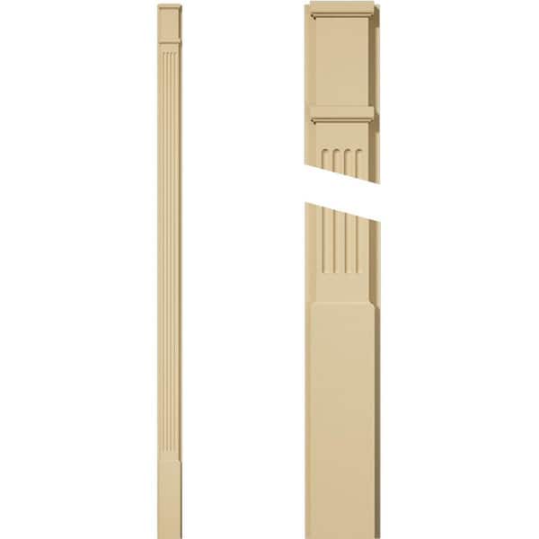 Ekena Millwork 2 in. D x 5 in. W x 108 in. L Primed Polyurethane Pilaster 1-Pack