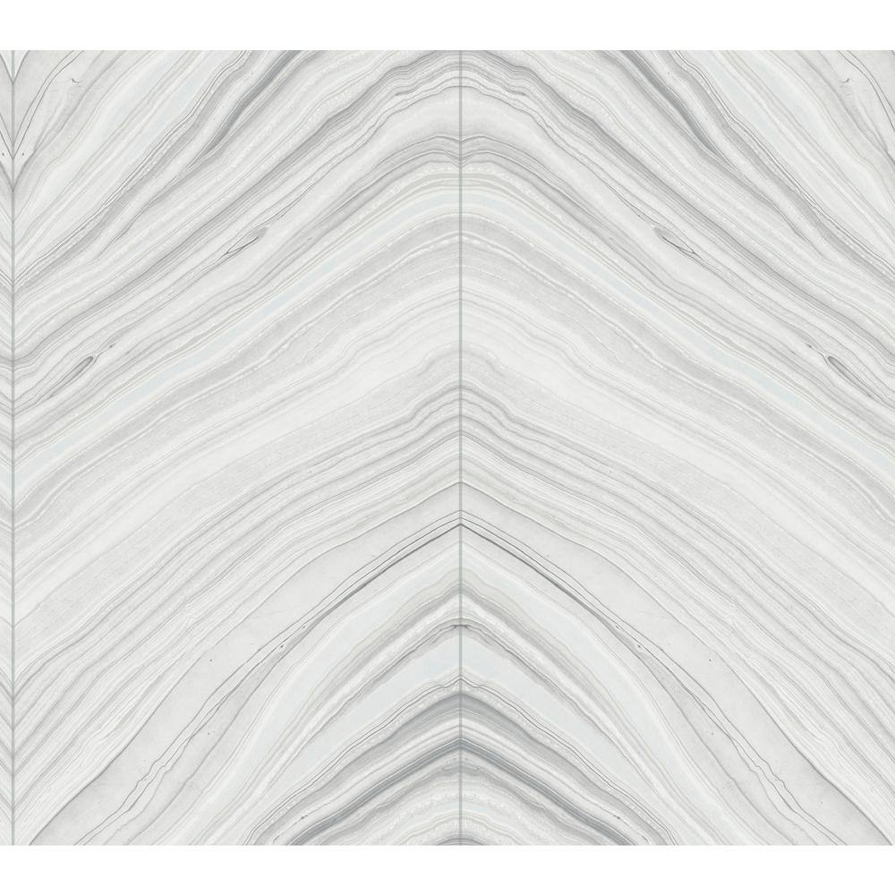 York Wallcoverings Sheer Grey Onyx Strata Non Woven Preium Peel and ...