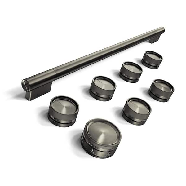 Black Ore Commercial-Style Dual Fuel Range Handle and Knob Hardware Accessory Kit 1-pack