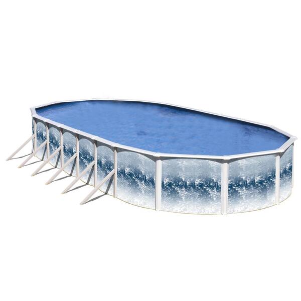 Yorkshire Yorkshire 30 ft. x 15 ft. Oval x 48 in. Deep Above Ground Pool Only