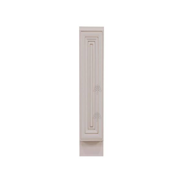 LIFEART CABINETRY Princeton Assembled 6x34.5x24 in. Base Spice Drawer Cabinet in Off-White