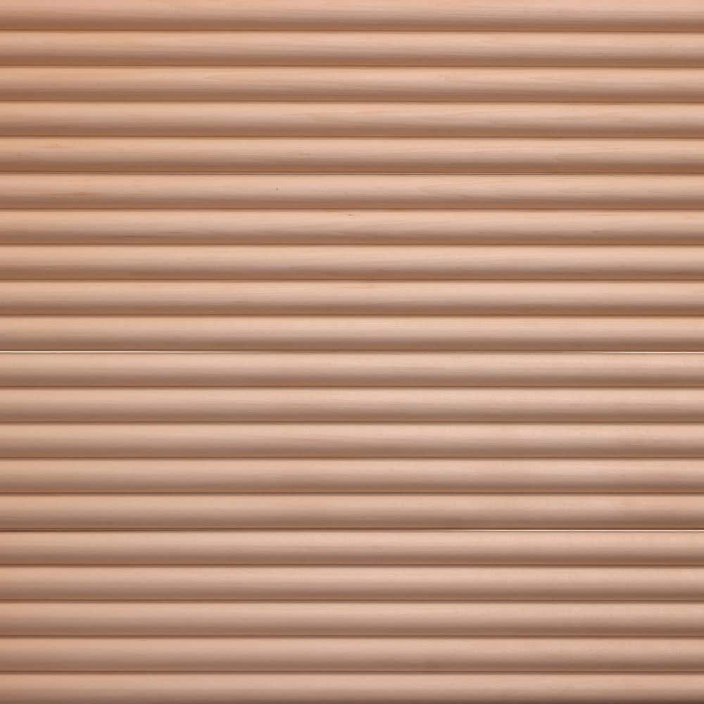 47.5" Unfinished Beaded Solid Wood Accent Moulding