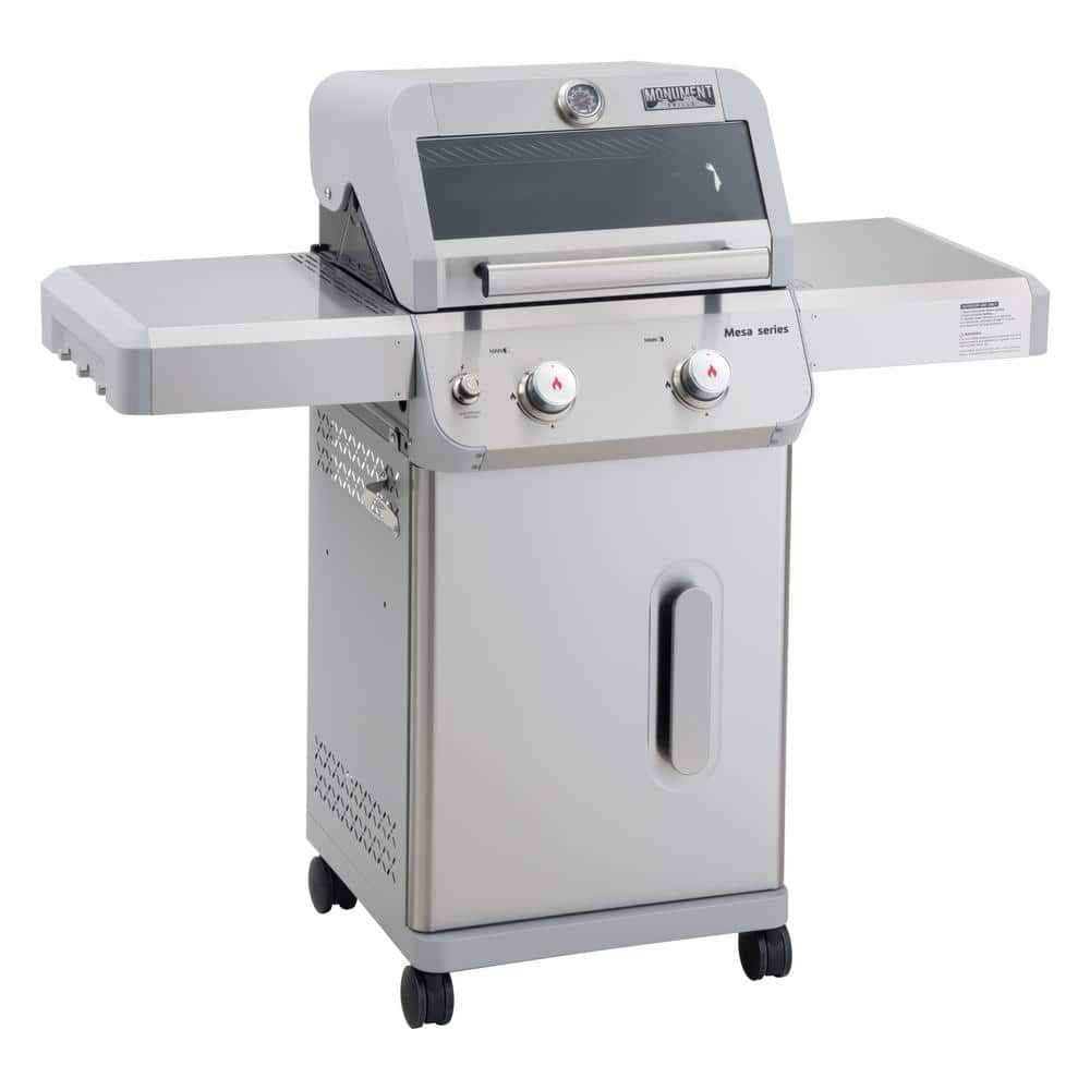 Mesa 2-Burner Stainless Steel Propane Gas Grill with LED Controls