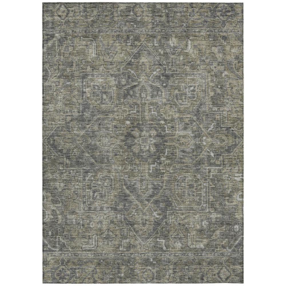 Brown and Black 9 ft. x 12 ft. Woven Oriental Rectangle Indoor/Outdoor Area Rug price history on PriceWatchPro
