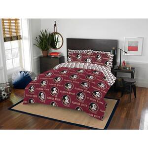 NCAA Rotary Florida State 7 PC Full Bed In Bag Set
