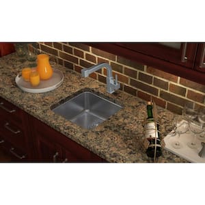Lustertone 19in. Undermount 1 Bowl 18 Gauge  Stainless Steel Sink Only and No Accessories