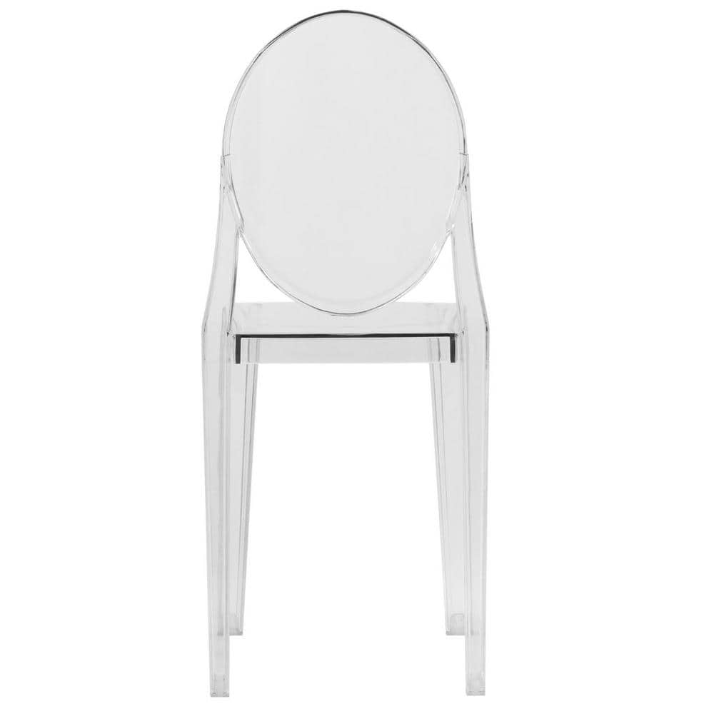 Marion Transparent Acrylic Armless Chair - Clear