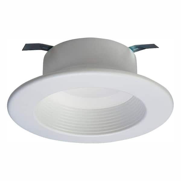 Halo RL 4 in. White Bluetooth Smart Integrated LED Recessed Ceiling Light Trim, Tunable CCT (2700K-5000k)