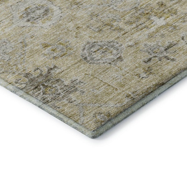 Mayfield Premium Machine Washable Abstract AMF1110 Beige 10 ft. x 14 ft. Area Rug