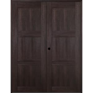 72 in. x 80 in. Right Hand Active Veralinga Oak Wood Composite Double Prehung Interior Door