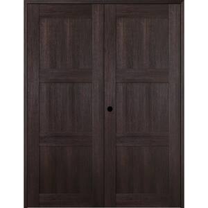 60 in. x 80 in. Right Hand Active Veralinga Oak Wood Composite Double Prehung Interior Door