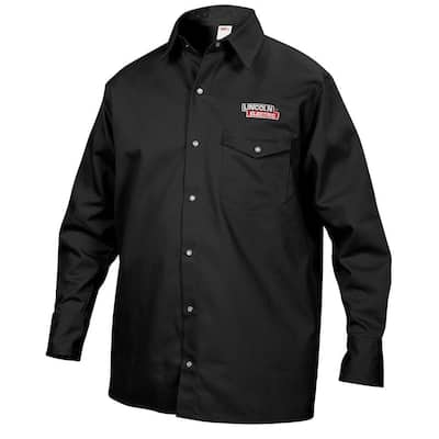 Fire Resistant Medium Black Cloth Welding Shirt
