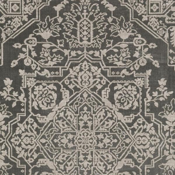 8 X 11 Gray, Light Gray Oriental Washable Area Rug Runner Rug