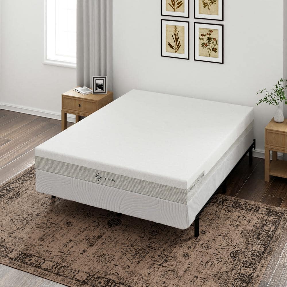 Full Size Bamboo and Wood Box Spring Mattress Foundation