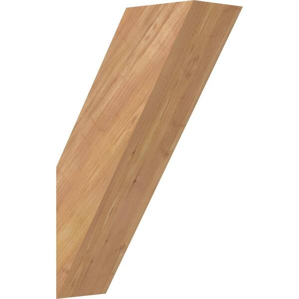 Ekena Millwork 5 1/2"W x 14"D x 22"H Traditional Smooth Knee Brace, Western Red Cedar