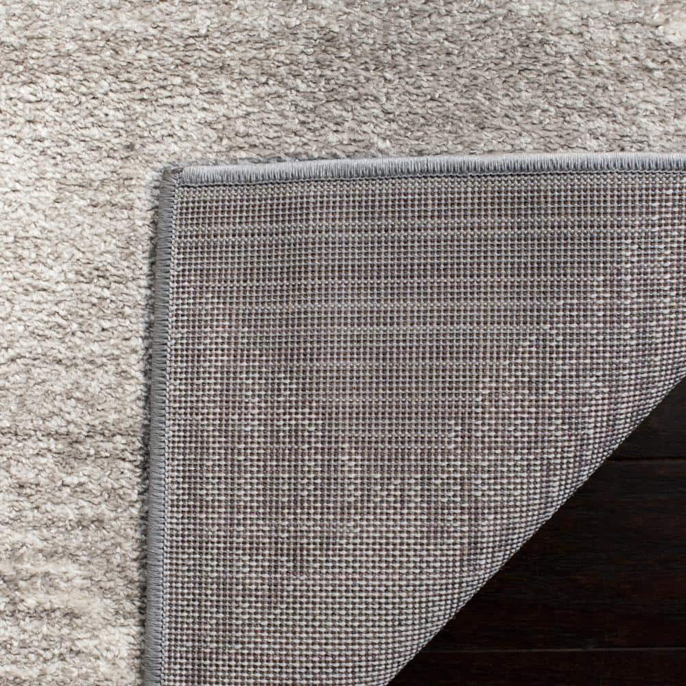 Gray Abstract Synthetic Easy Care Area Rug, 10' x 14'