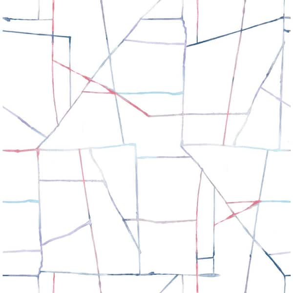 Seabrook Designs Watercolor Geo Paper Strippable Roll (Covers 56 sq. ft.)