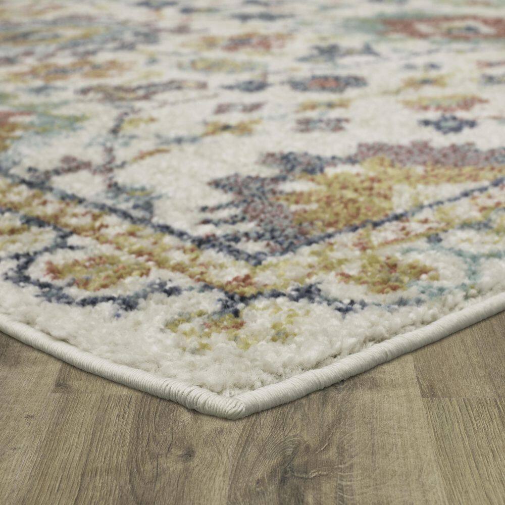 Grove Elms Traditional Ornamental 8' x 10' Multi-Color Area Rug