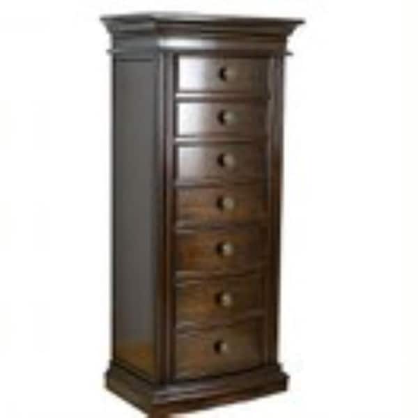HIVES HONEY Landry Walnut Jewelry Armoire 40 in. x 17.75 in. x 13 in.