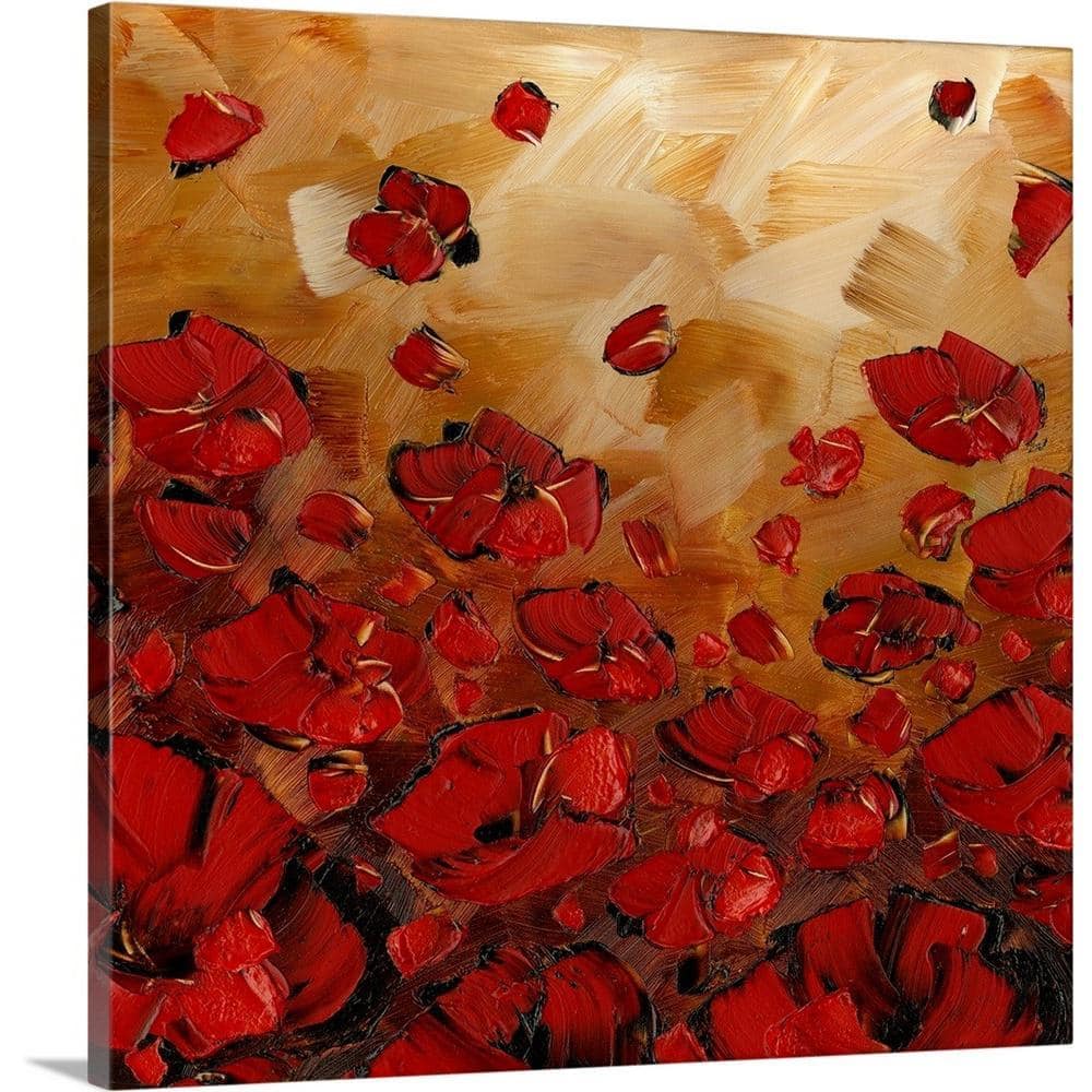 絵画 Ruby-red Flowers GreatBigCanvas 