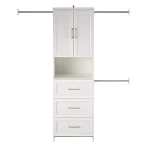 SimplyNeu 14 in. W D x 25.375 in. W x 84 in. H Bistro Shoe Storage Tower  Wood Closet System SNT4-SK - The Home Depot