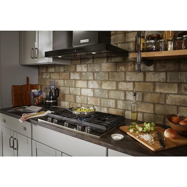 30 in. 600 CFM Convertible Wall Mount Range Hood in PrintShield Black Stainless