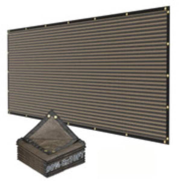 90% Sun Shade Cloth, 8x10 FT Shade Cover with Reinforced Grommets, Mesh Tarp Sun Privacy Screen for Pergola & Backyard