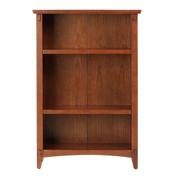 Unbranded 31 in. W Artisan Light Oak 3-Shelf Bookcase