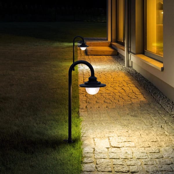 Sandhurst Low Voltage Coastal Matte Black Integrated LED Outdoor Landscape Weather Resistant Path Light