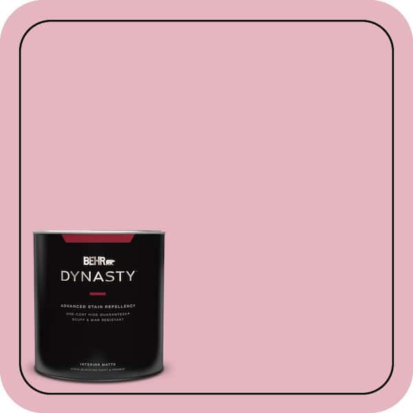 BEHR DYNASTY 1 qt. #M140-3 Premium Pink Matte Interior Stain-Blocking Paint and Primer
