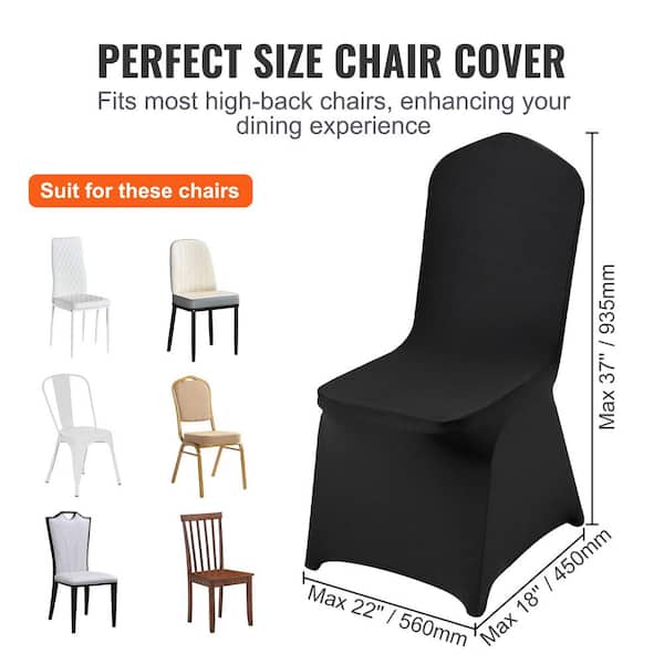VEVOR White Stretch Spandex Chair Covers 30 PCS Folding Kitchen Chairs Cover Universal Washable Slipcovers Protector Zytbs162031cmkchdv0 VEVOR White Stretch Spandex Chair Covers 30 PCS Folding Kitchen Chairs Cover Universal Washable Slipcovers Protector Zytbs162031cmkchdv0