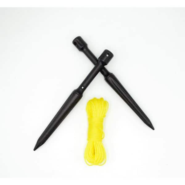 Zenport Planting Line Stake Holder Set and 50 ft. Nylon Cord